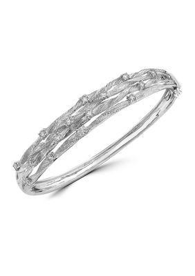 Effy Diamond Bangle Bracelet In 14K White Gold