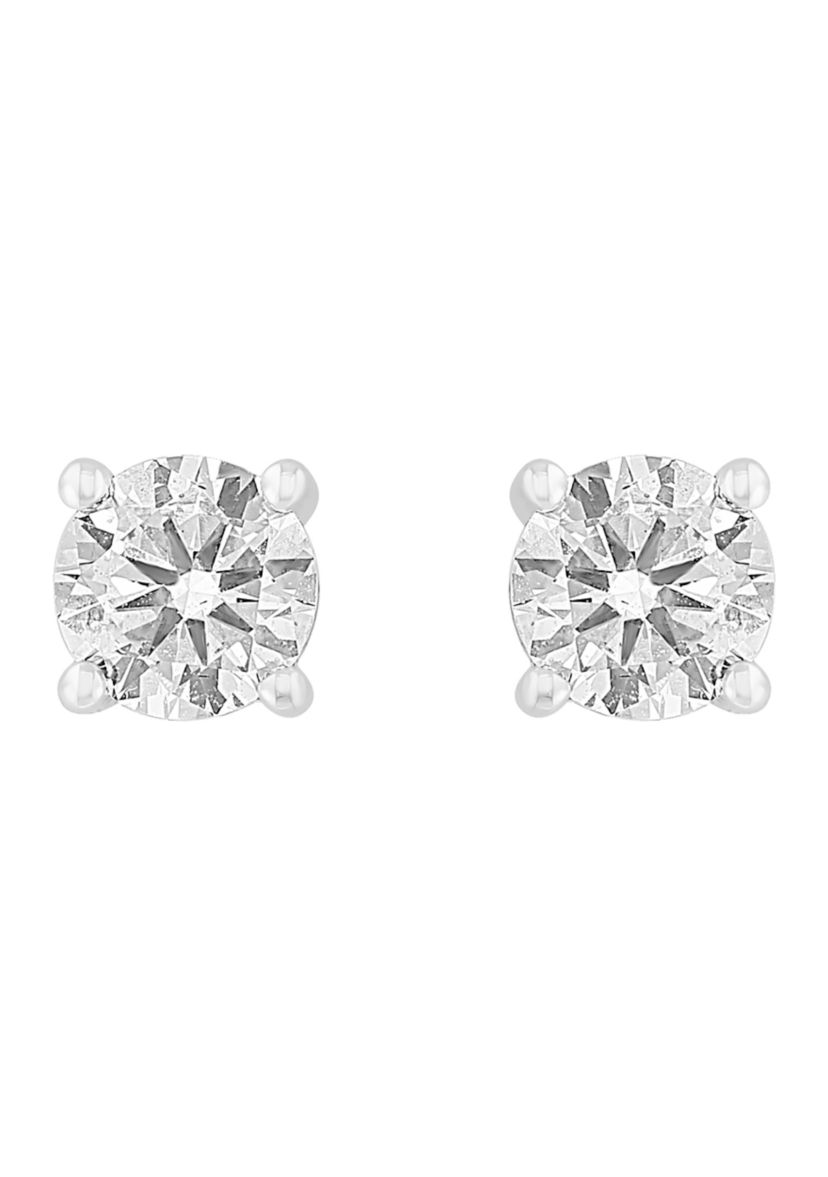 Lab Created 14K White Gold Lab Grown 1 ct. t.w. Diamond Earrings