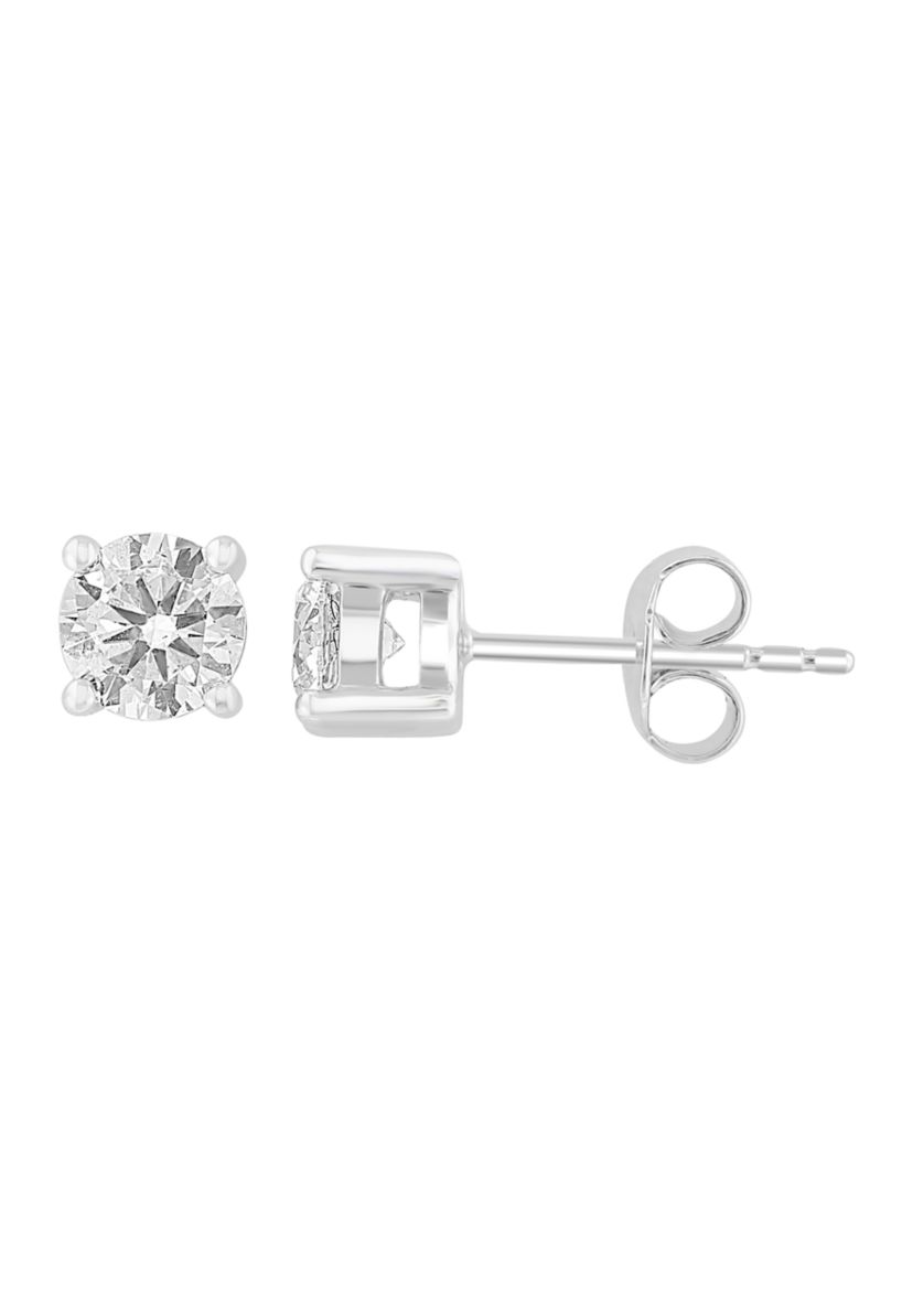 Lab Created 14K White Gold Lab Grown 1 ct. t.w. Diamond Earrings
