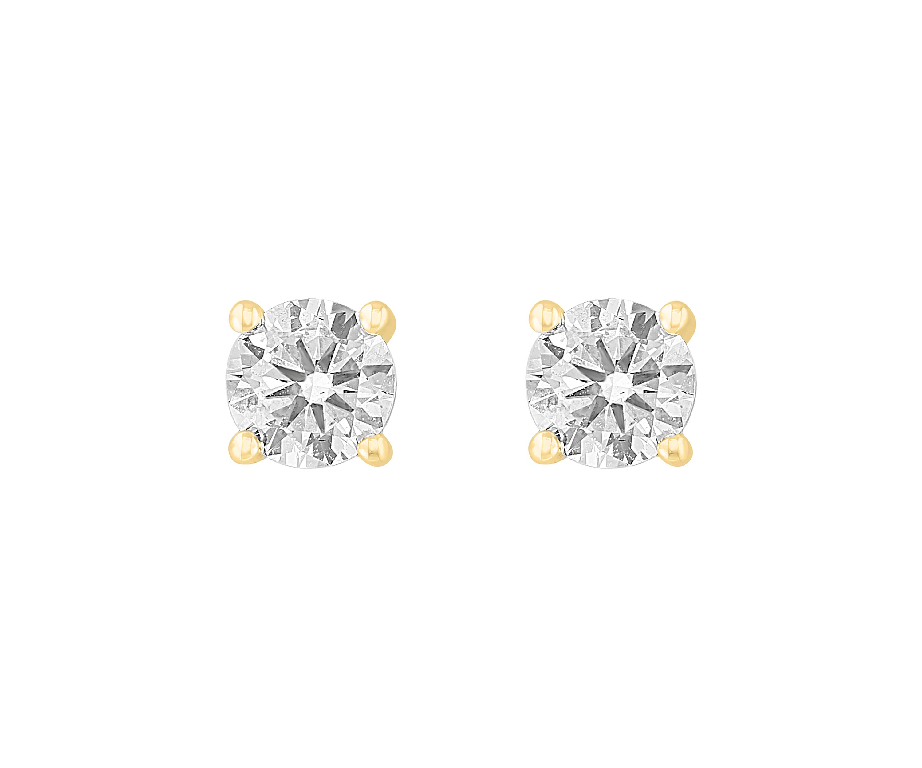 Lab Created 1 ct. t.w. Lab Grown Diamond Stud Earrings in Yellow Gold