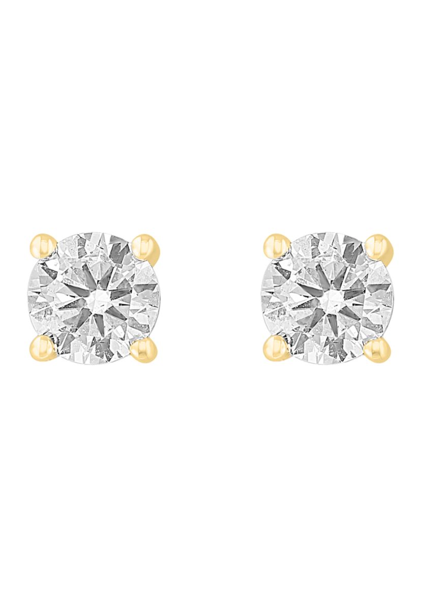 Lab Created 1 ct. t.w. Lab Grown Diamond Stud Earrings in Yellow Gold