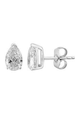 Effy 1.45 ct. t.w. Lab Grown Diamond Pear Shape Stud Earrings in 14K White Gold -  5400452VA0GV41HH3