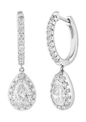 Effy 1.95 ct. t.w. Lab Grown Diamond Drop Earrings in 14K White Gold -  5400452VA0IP03HH3