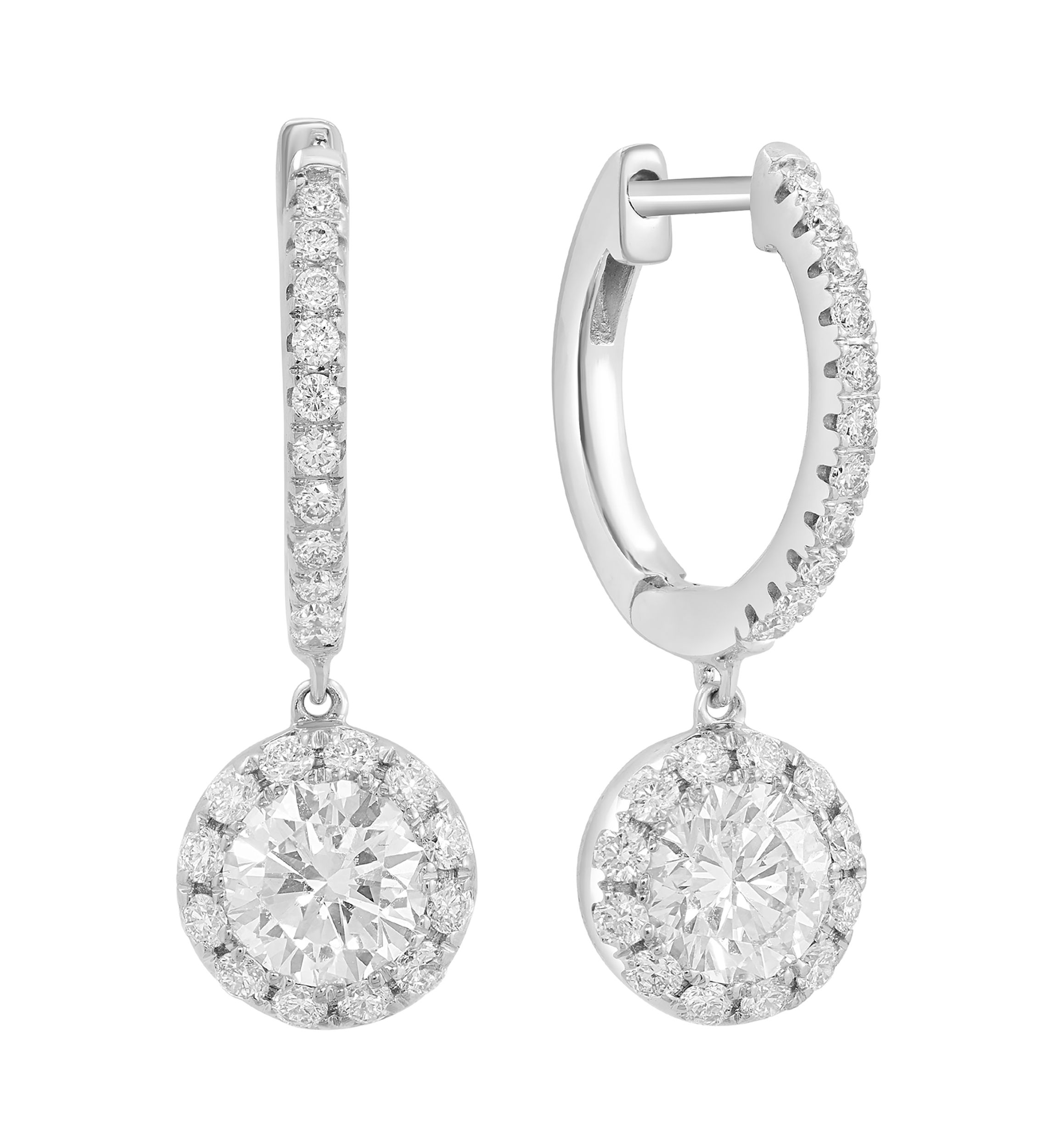 1.95 ct. t.w. Lab Grown Diamond Earrings in 14K White Gold