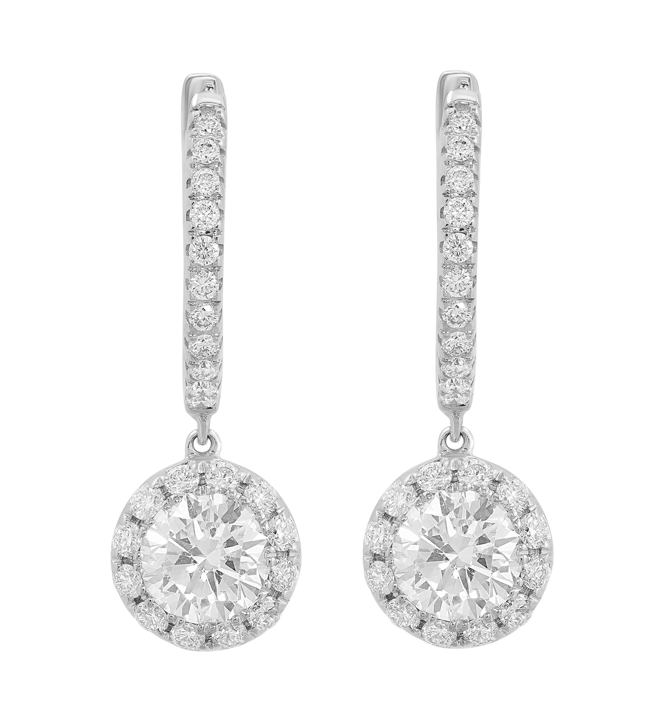 1.95 ct. t.w. Lab Grown Diamond Earrings in 14K White Gold
