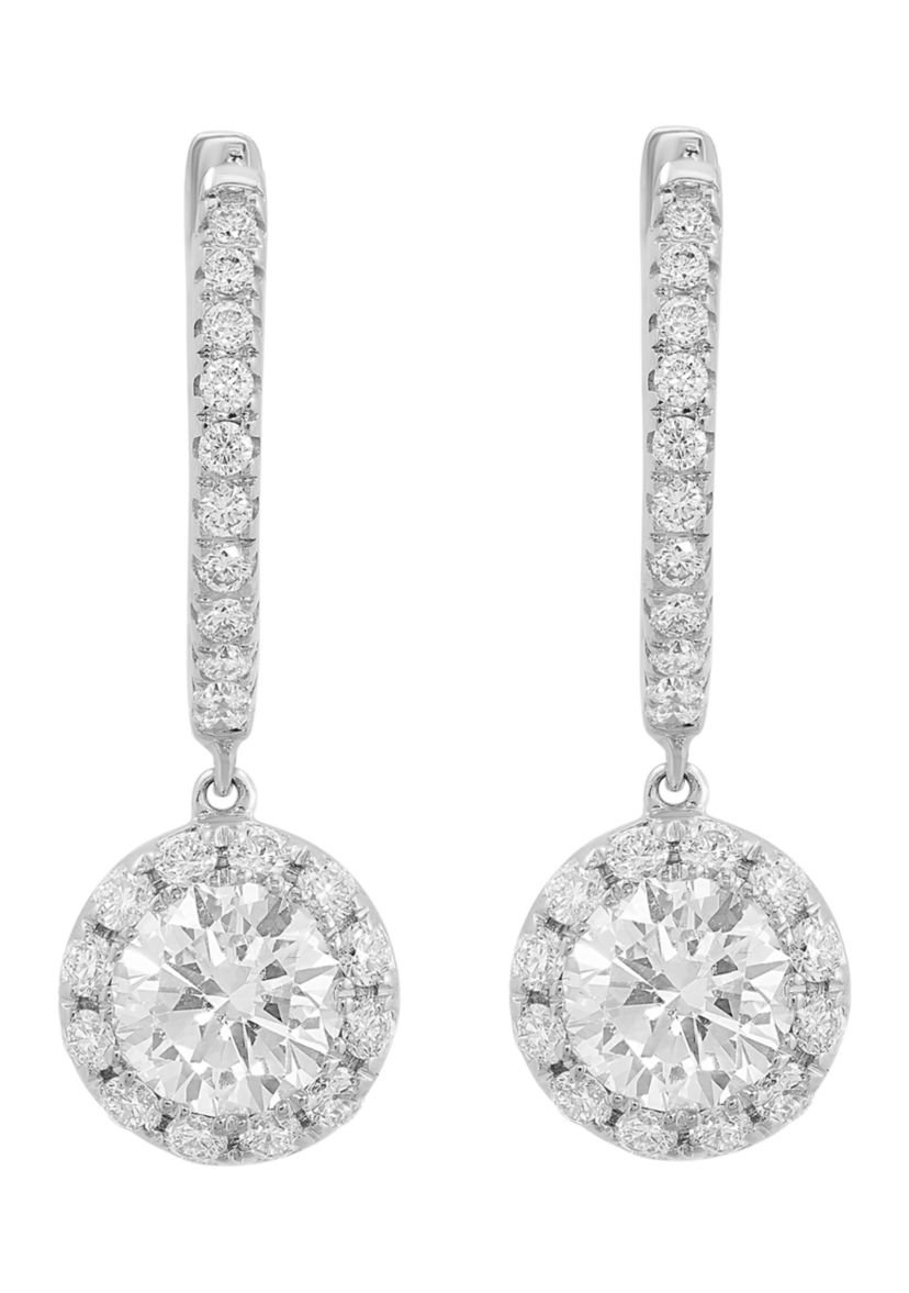 1.95 ct. t.w. Lab Grown Diamond Earrings in 14K White Gold