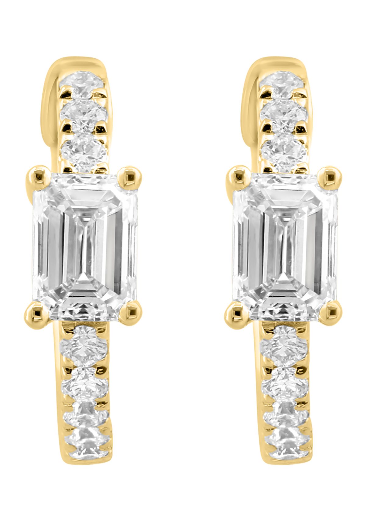 Lab Grown Diamond Earrings in 14K Yellow Gold