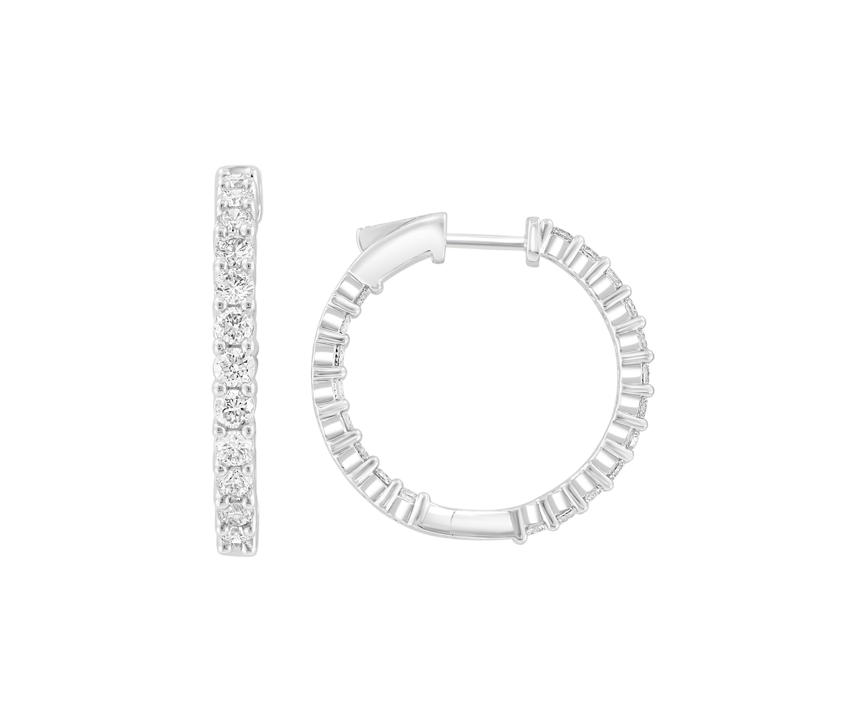 1.96 ct. t.w. Lab Grown Diamond Earrings in 14K White Gold