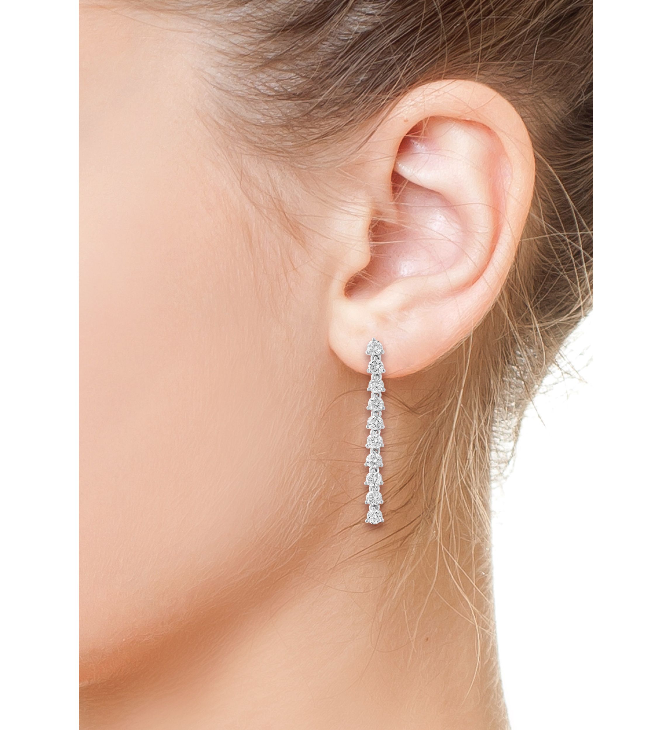 1.85 ct. t.w. Lab Grown Diamond Earrings in 14K White Gold