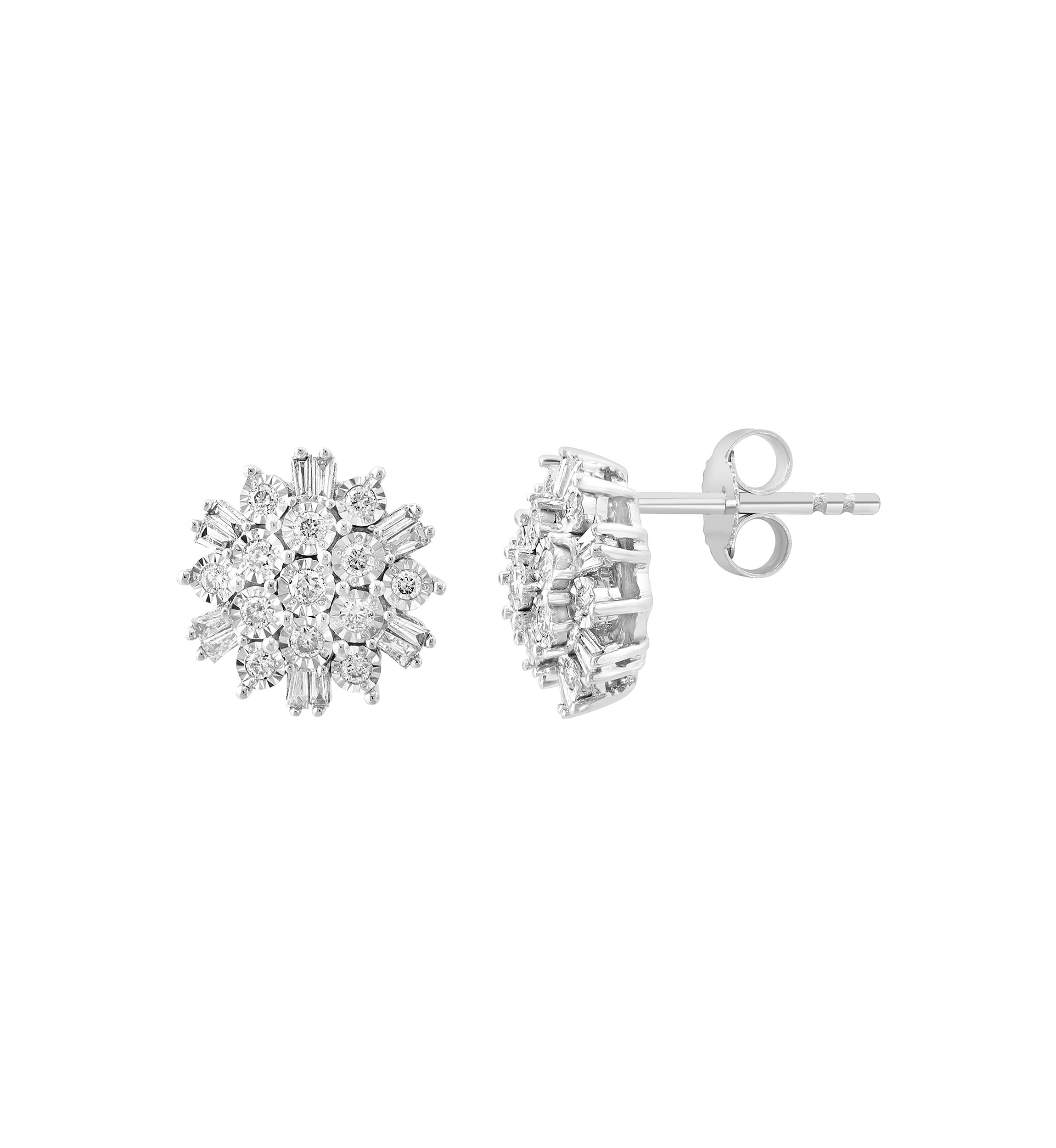 1/3 ct. t.w. Lab Grown Diamond Stud Earrings in Sterling Silver