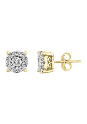 Effy 1/2 ct. t.w. Diamond Earrings in 14k Two-Tone Metal