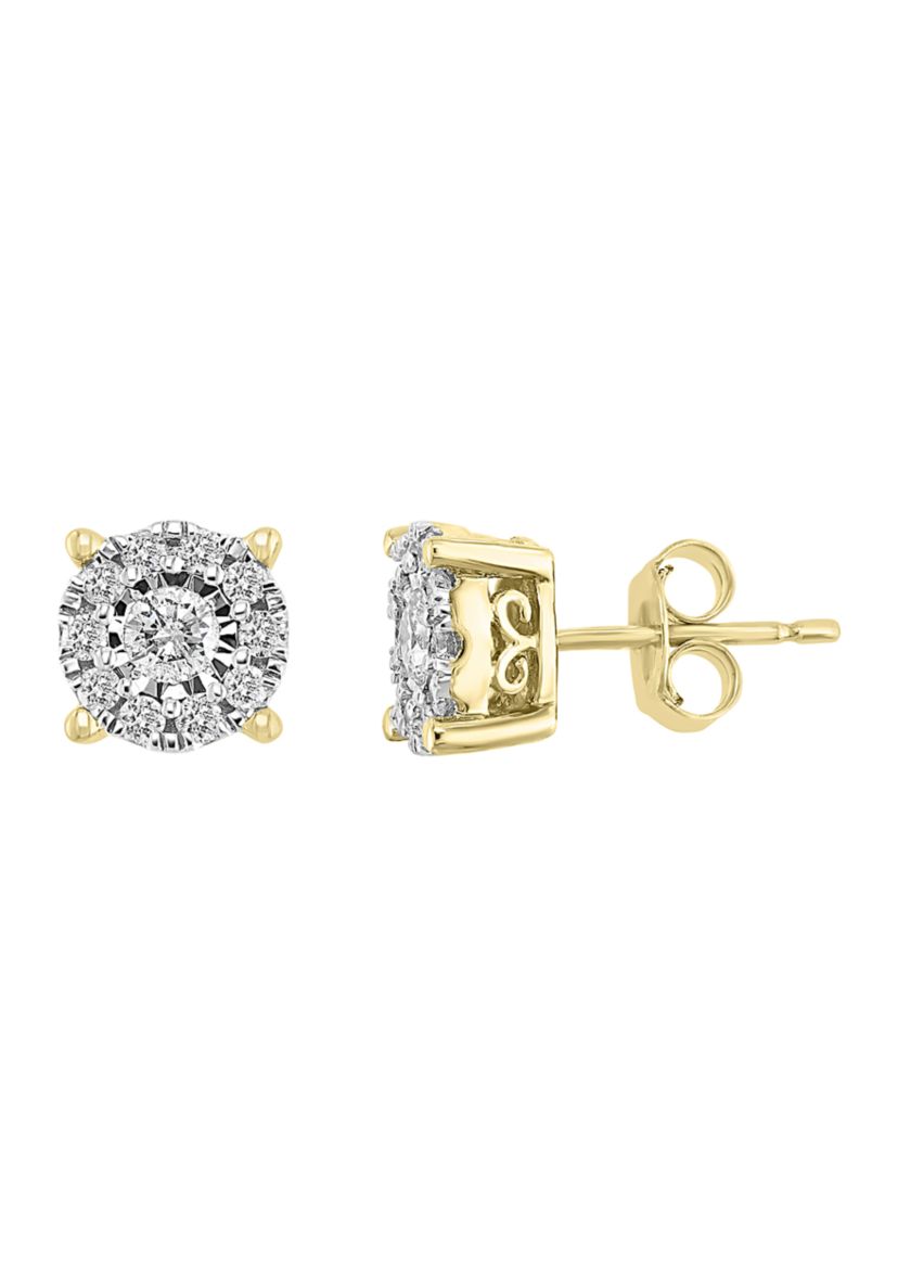 1/2 ct. t.w. Diamond Earrings in 14k Two-Tone Metal