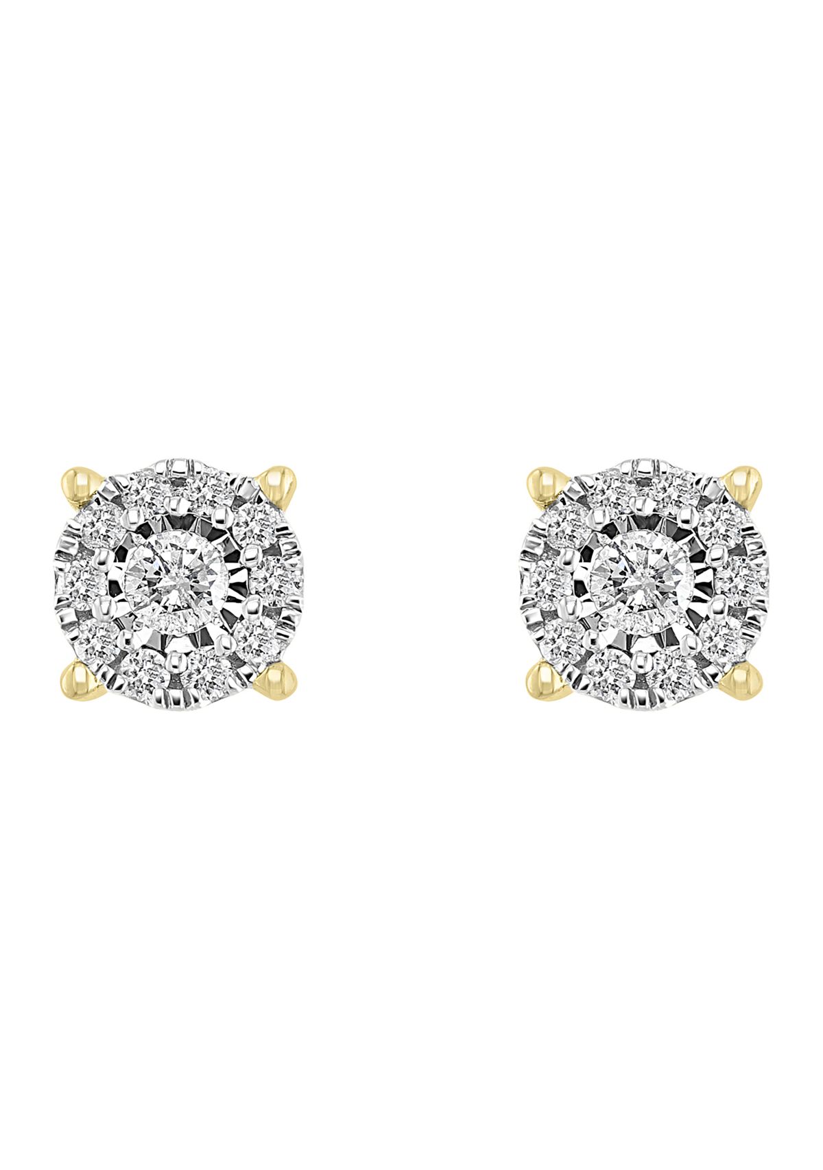 1/2 ct. t.w. Diamond Earrings in 14k Two-Tone Metal