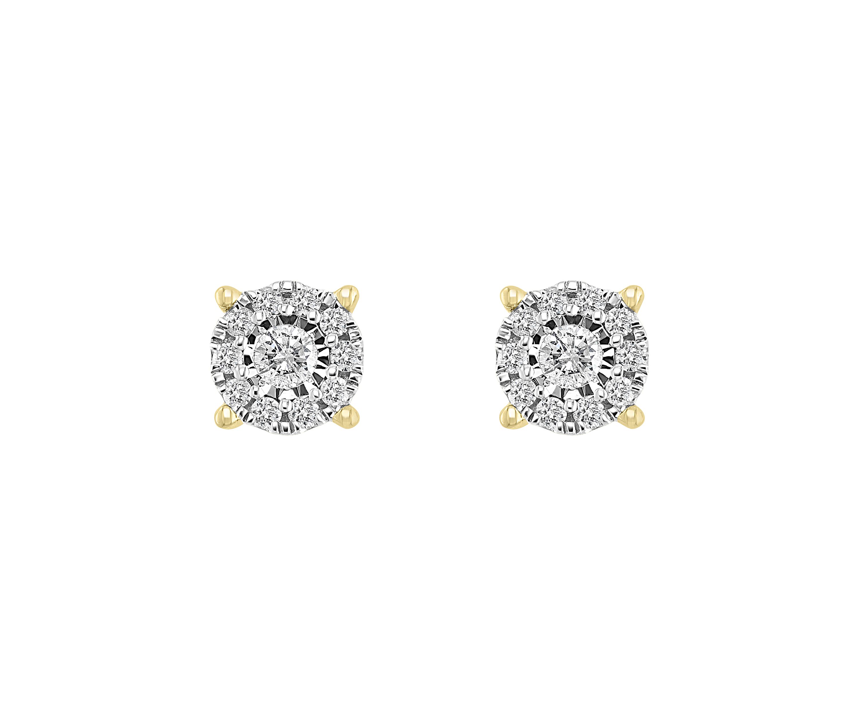1/2 ct. t.w. Diamond Earrings in 14k Two-Tone Metal