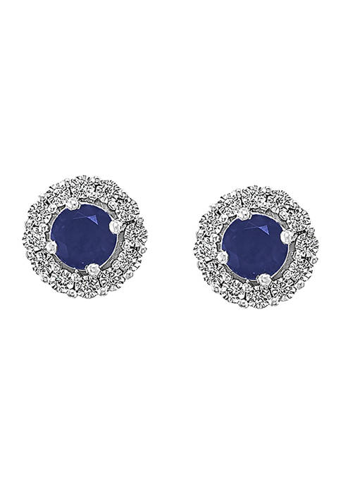 Effy® 1.14 ct. t.w. Sapphire and 1/10 ct.