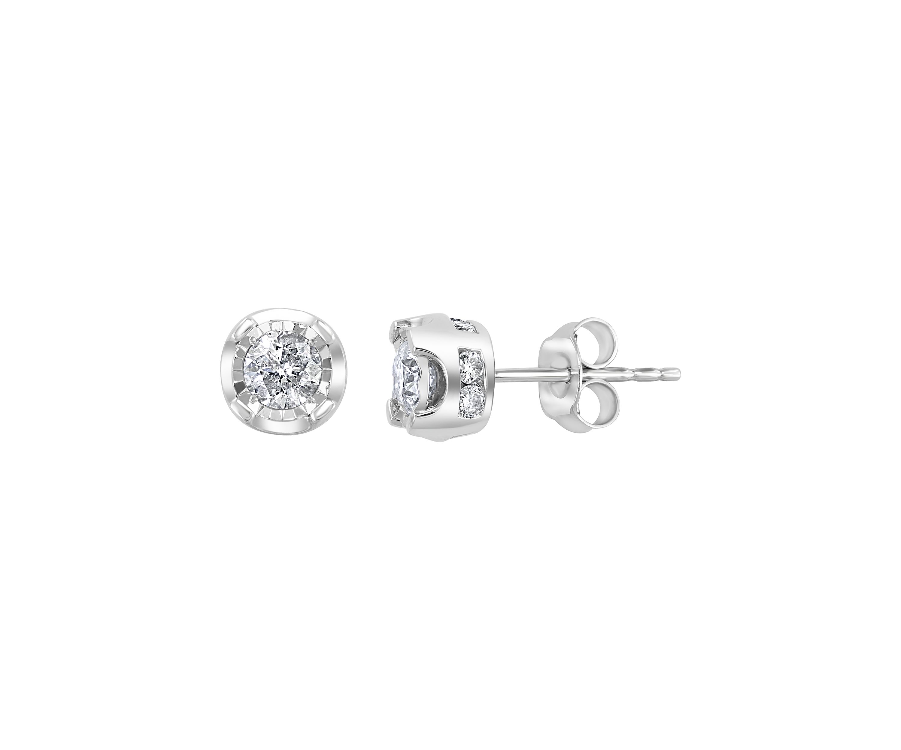  1 ct. t.w. Diamond Stud Earrings in Sterling Silver