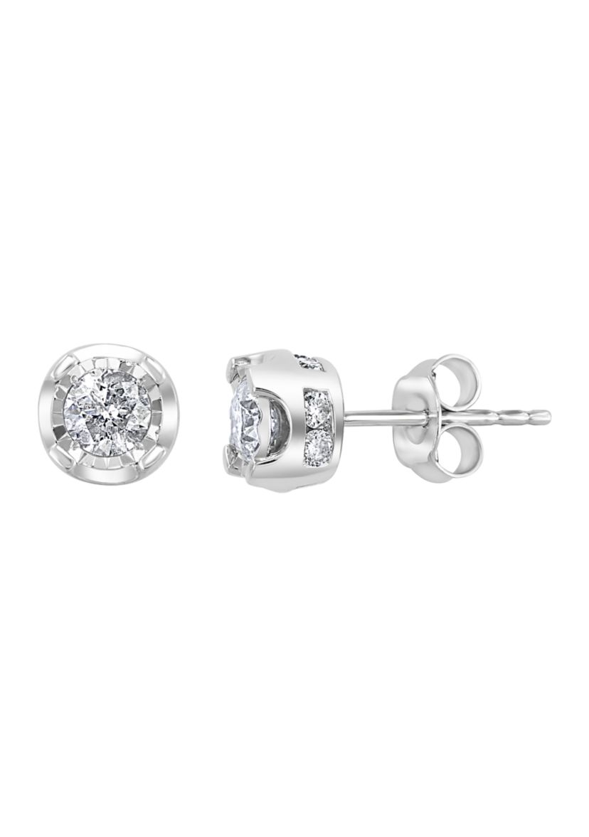  1 ct. t.w. Diamond Stud Earrings in Sterling Silver