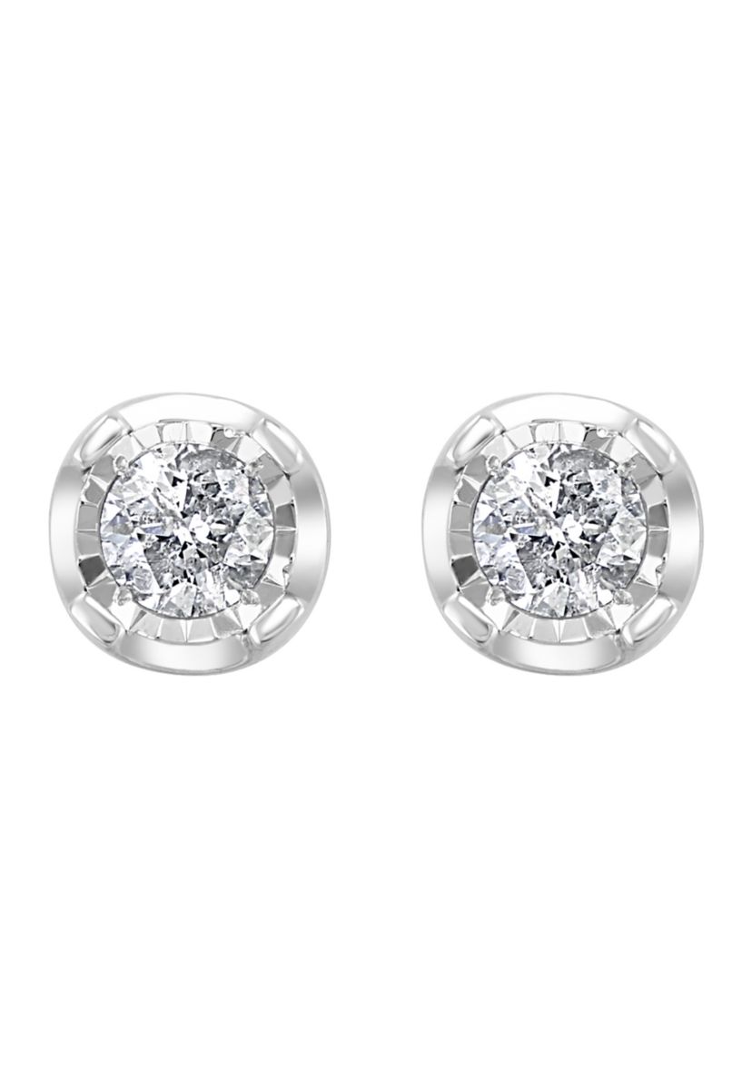  1 ct. t.w. Diamond Stud Earrings in Sterling Silver