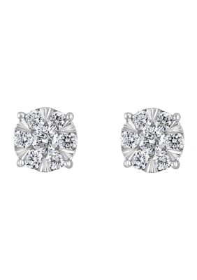 Effy Bouquet 1 Ct. T.w. Diamond Earrings In 14K White Gold