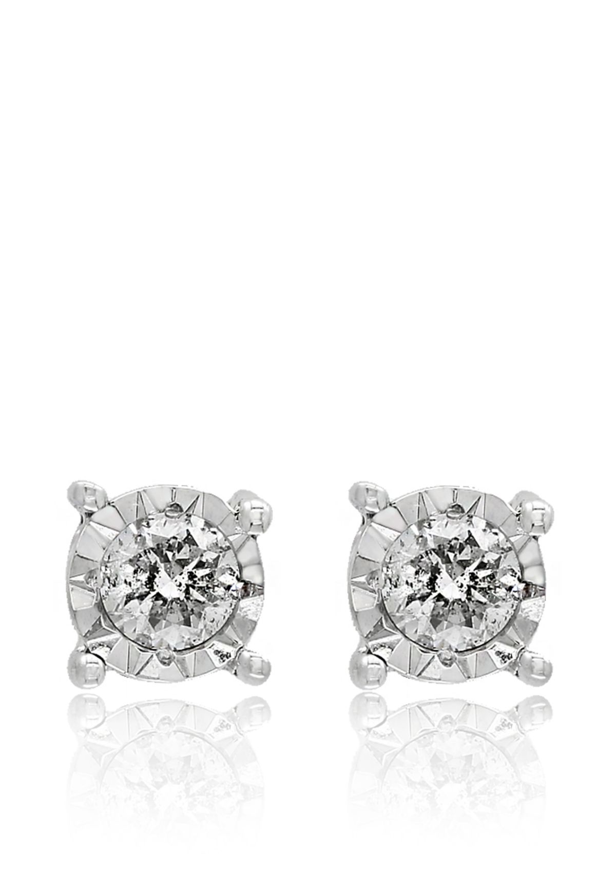 0.20 ct. t.w. Diamond Stud Earrings in Sterling Silver