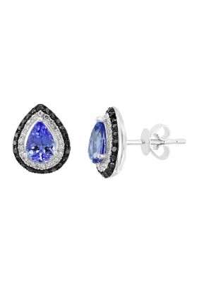 Effy 1.14 Ct. T.w. Tanzanite And 3/8 Ct. T.w. Diamond Earrings In 14K White Gold -  0191120248738