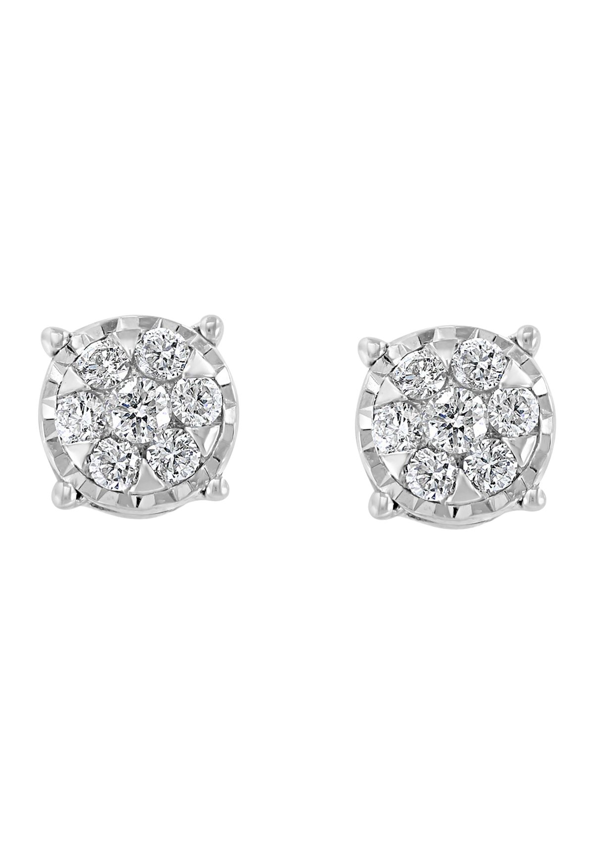 1/2 ct. t.w. Diamond Earrings in Sterling Silver