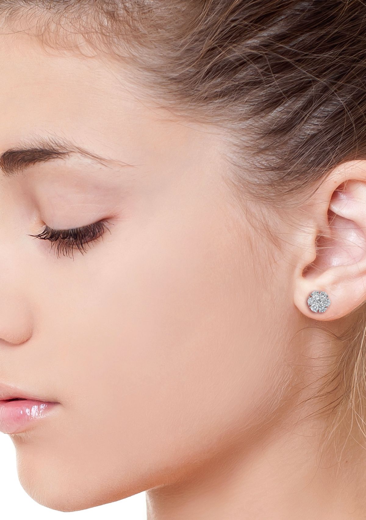 1 ct. t.w. Diamond Earrings in 14K White Gold 