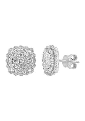 Effy 1.06 ct. t.w. Diamond Stud Earrings in 14K White Gold -  5400452VP0HX11DD3