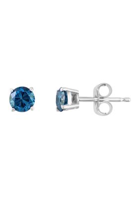Belk & Co. 5/8 c.t t.w. Sterling Diamond Stud Earrings | belk