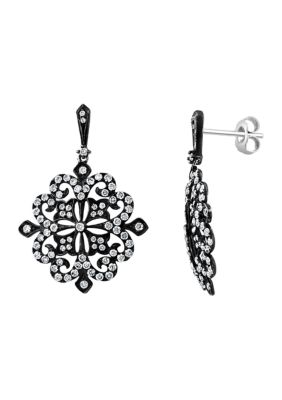 Effy 1.58 ct. t.w. Diamond Earrings in 14K Black Rhodium Plated White Gold