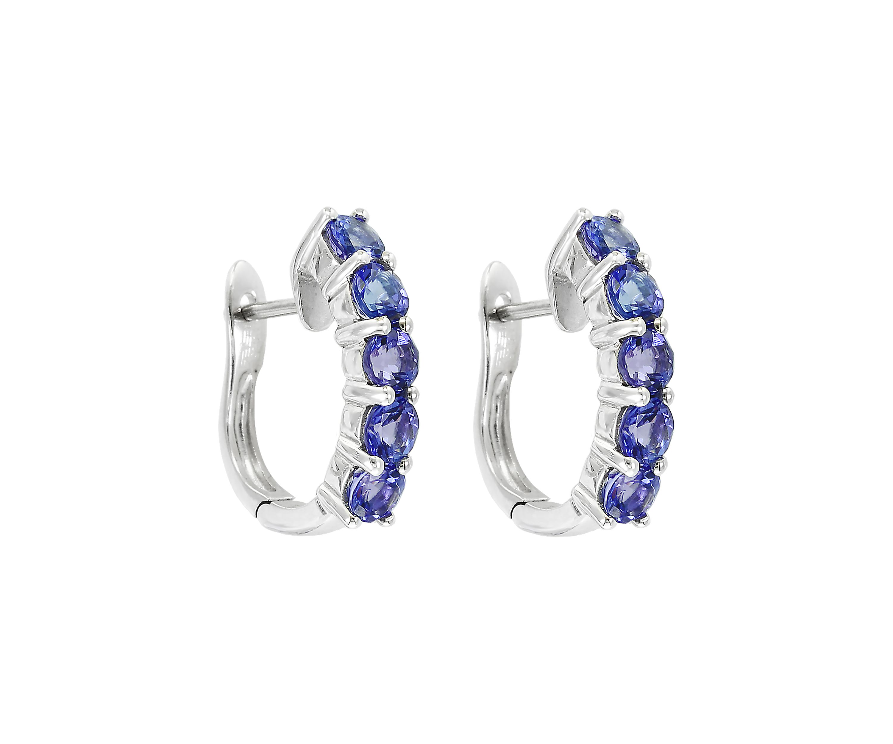 2.66 ct. t.w. Tanzanite Earrings in Sterling Silver