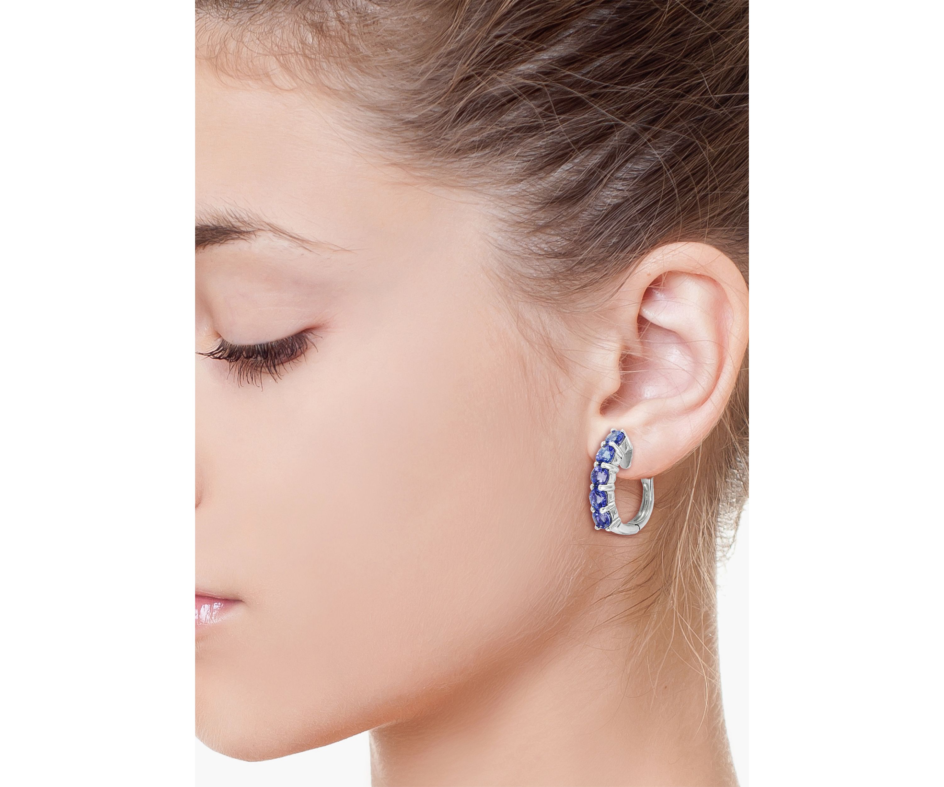 2.66 ct. t.w. Tanzanite Earrings in Sterling Silver