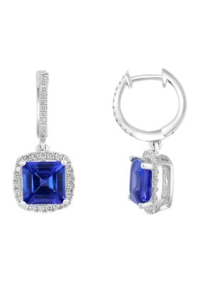 Effy Diamond And Tanzanite Earrings In 14K White Gold -  0191120604749