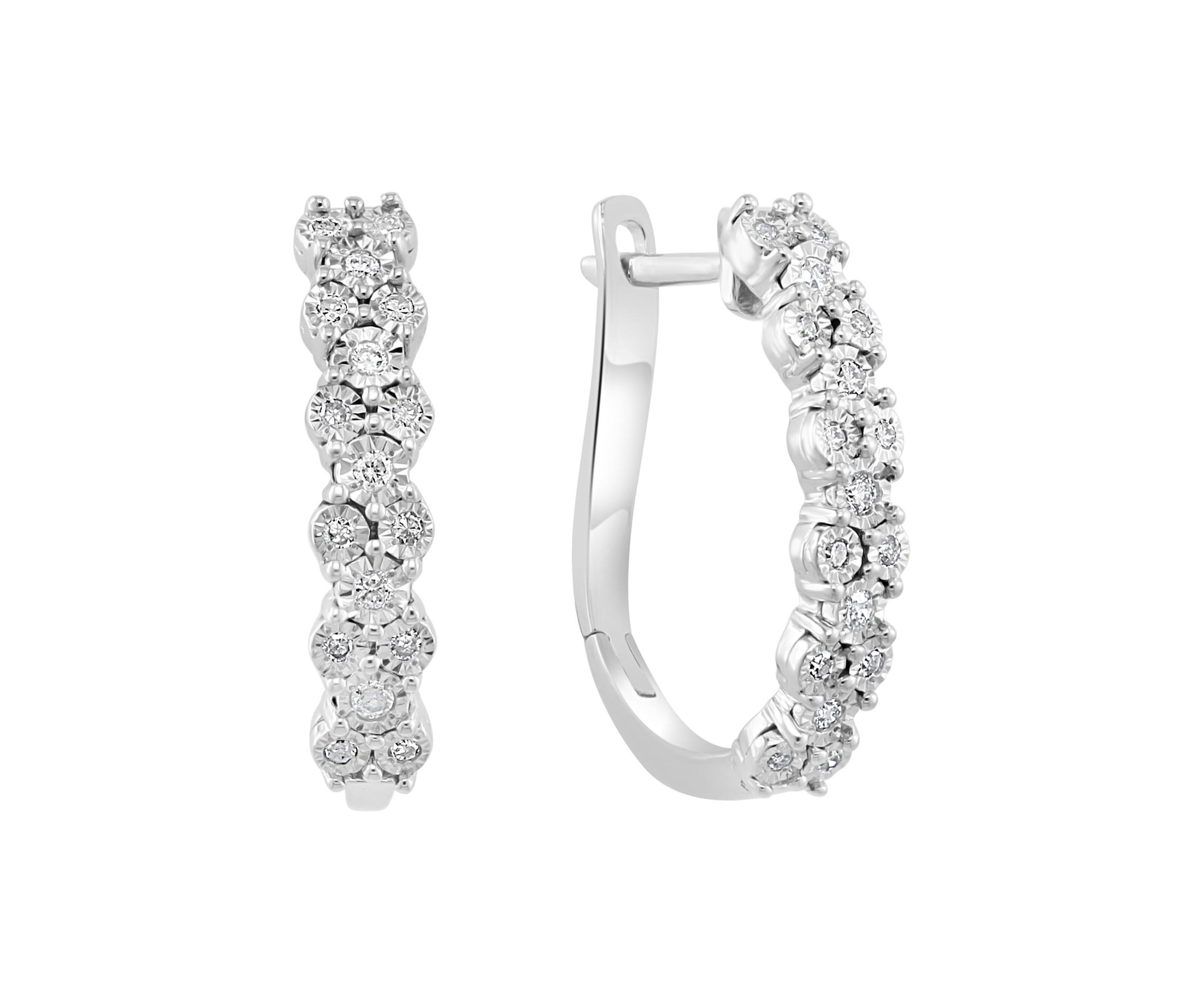 1/4 ct. t.w. Diamond Earrings in Sterling Silver