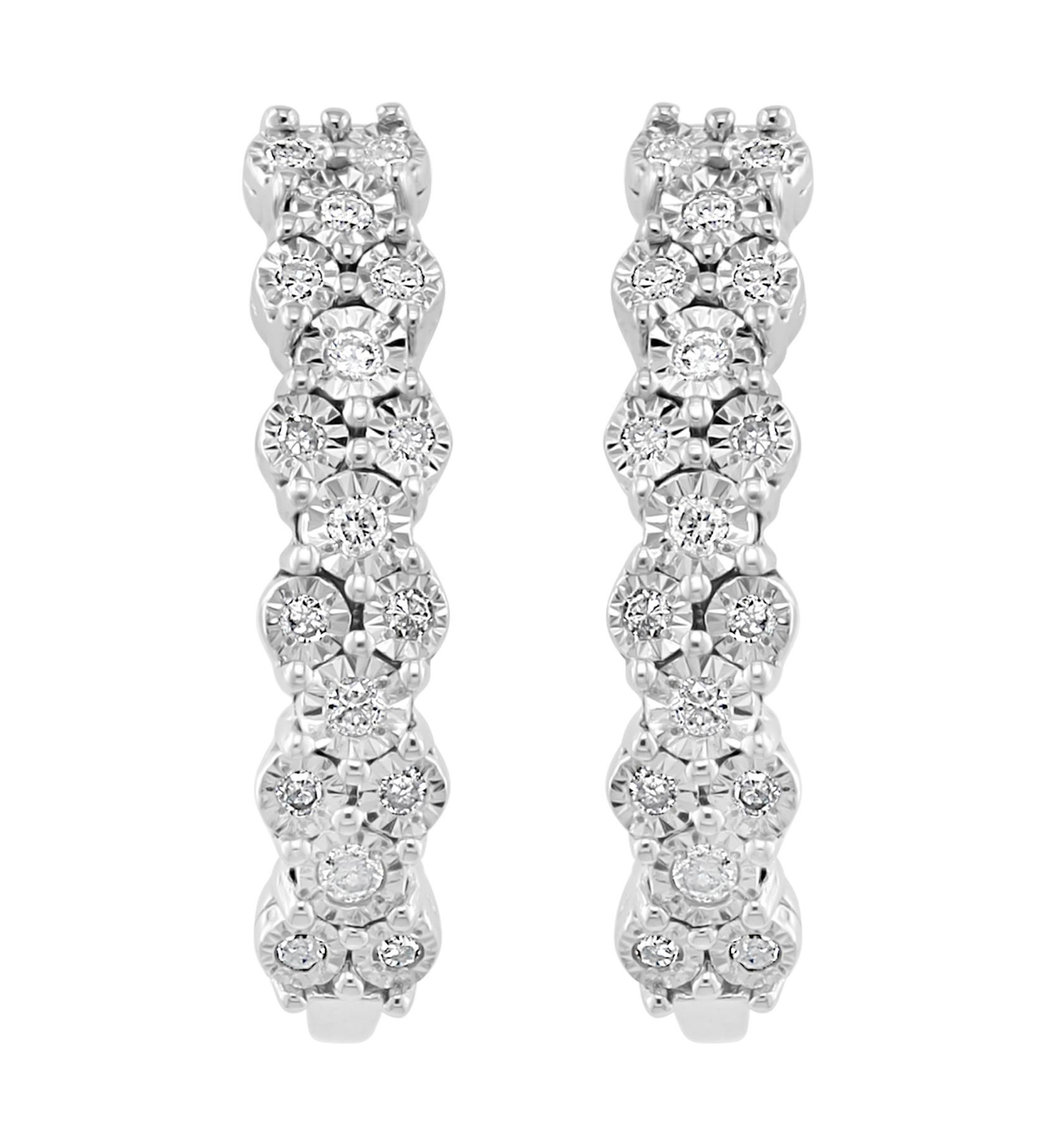1/4 ct. t.w. Diamond Earrings in Sterling Silver