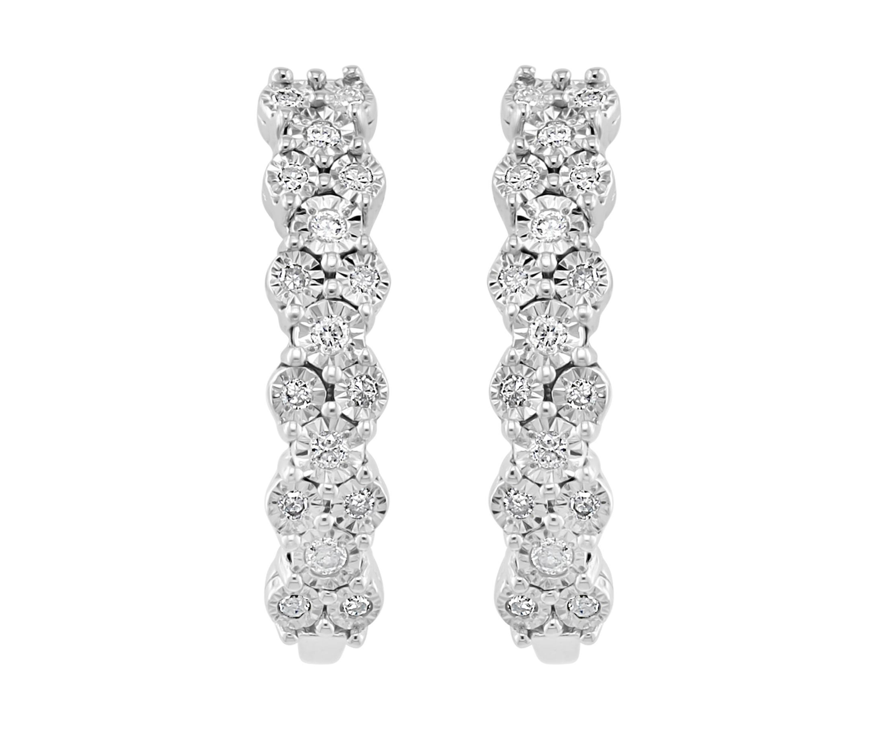 1/4 ct. t.w. Diamond Earrings in Sterling Silver