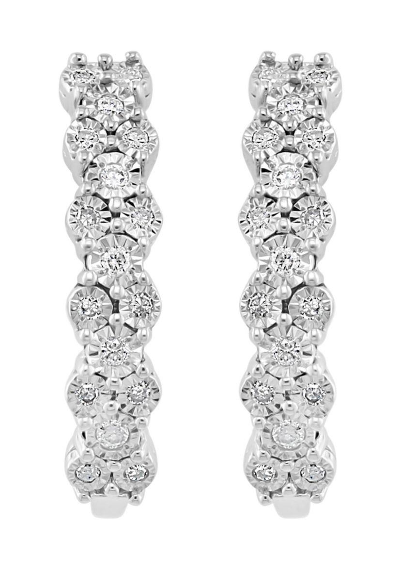 1/4 ct. t.w. Diamond Earrings in Sterling Silver