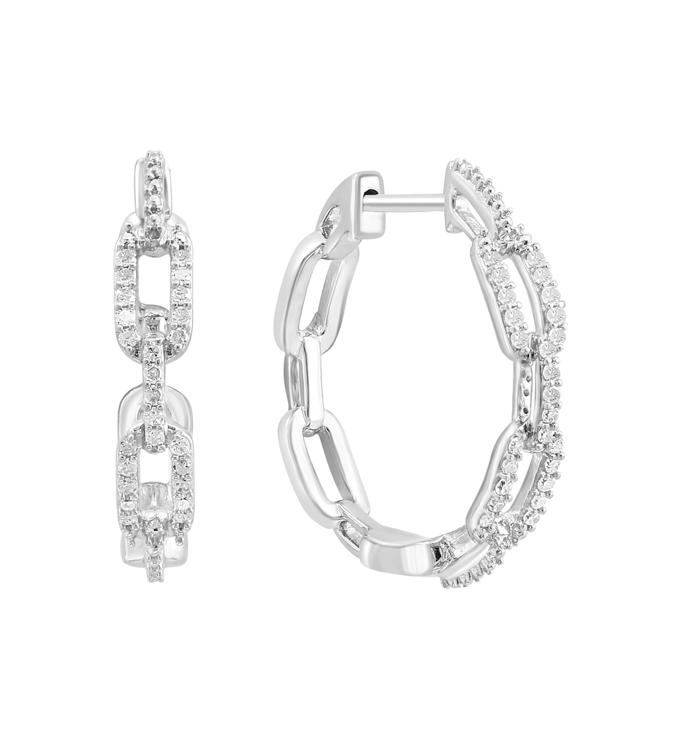 1/8 ct. t.w. Diamond Earrings in Sterling Silver