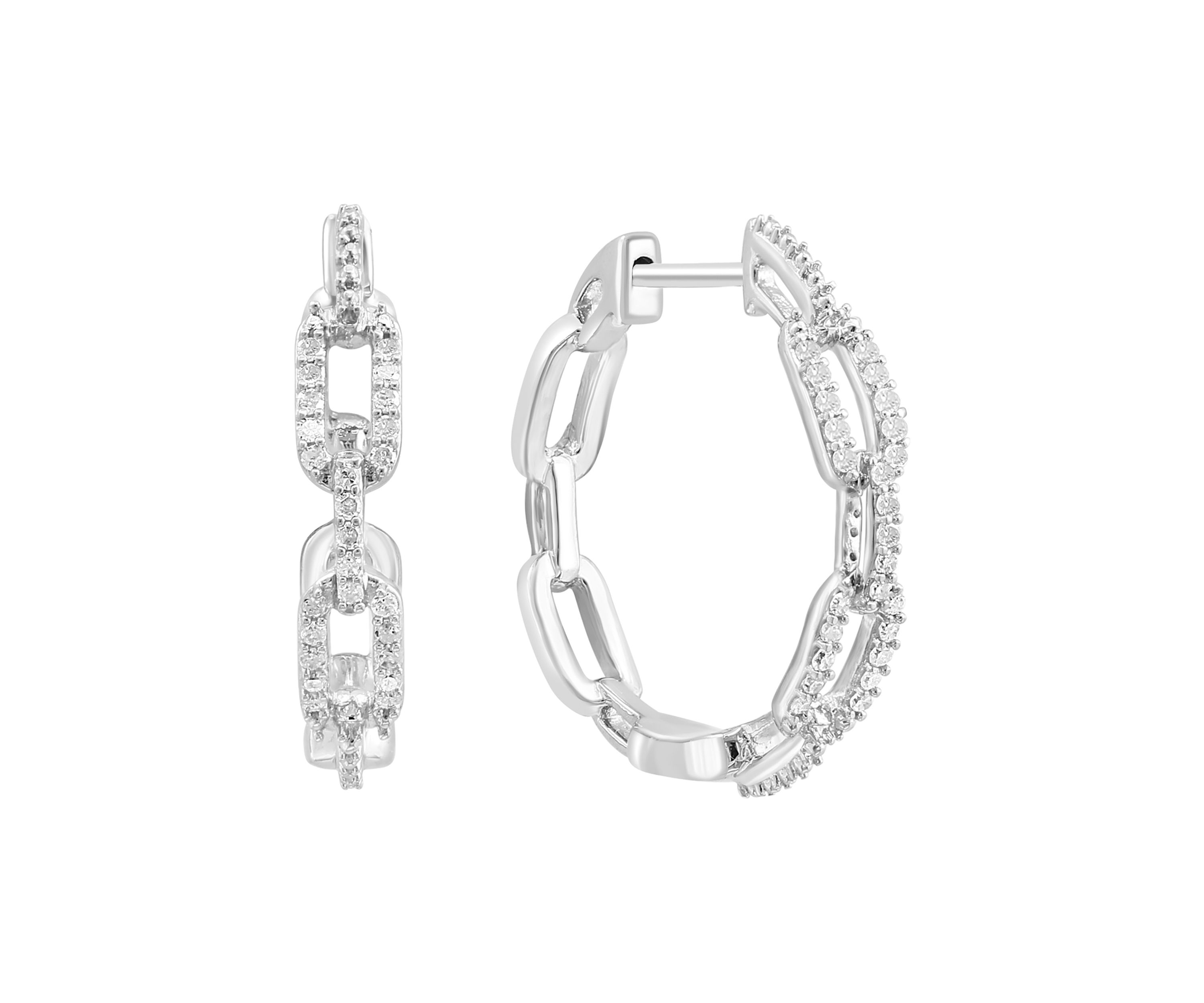 1/8 ct. t.w. Diamond Earrings in Sterling Silver