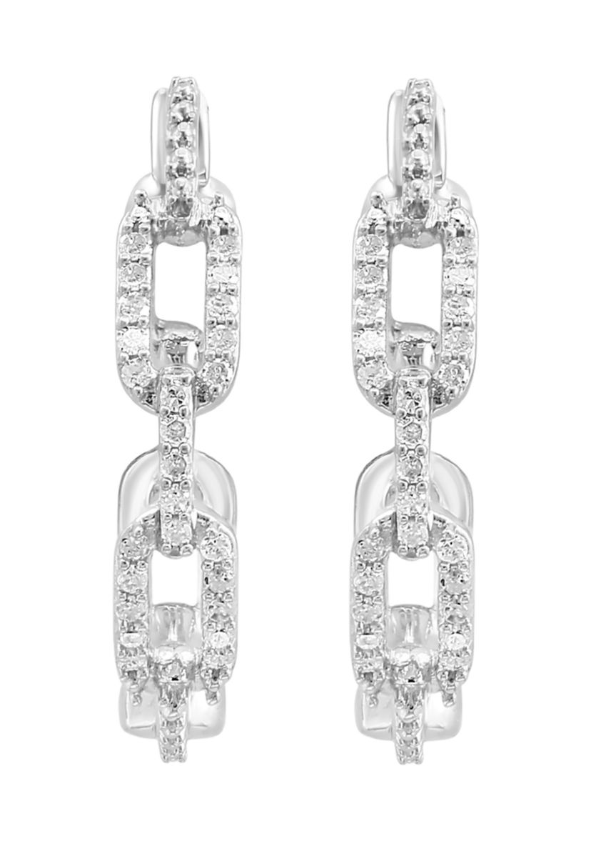 1/8 ct. t.w. Diamond Earrings in Sterling Silver