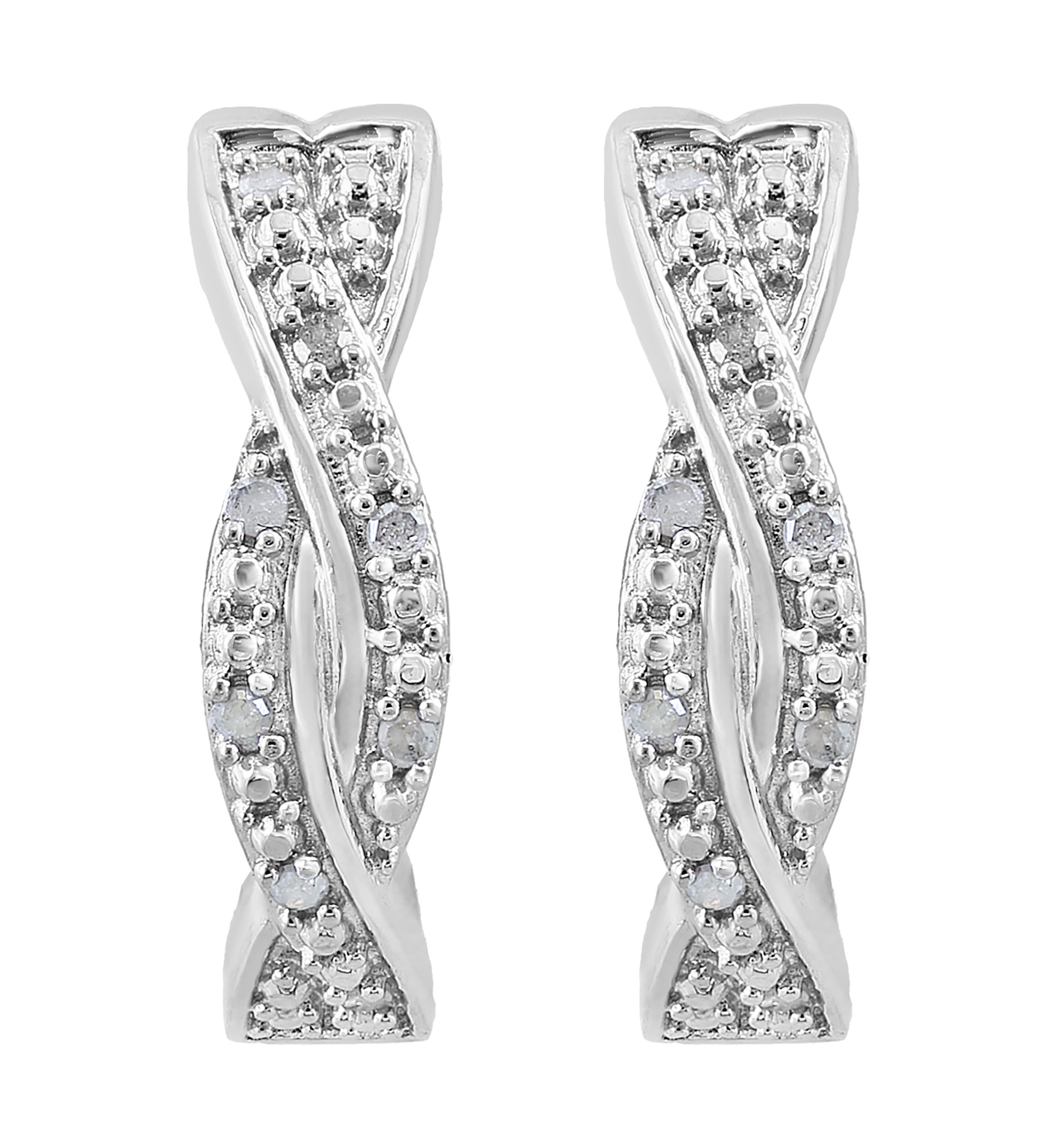 1/10 ct. t.w. Diamond Hoop Earrings 