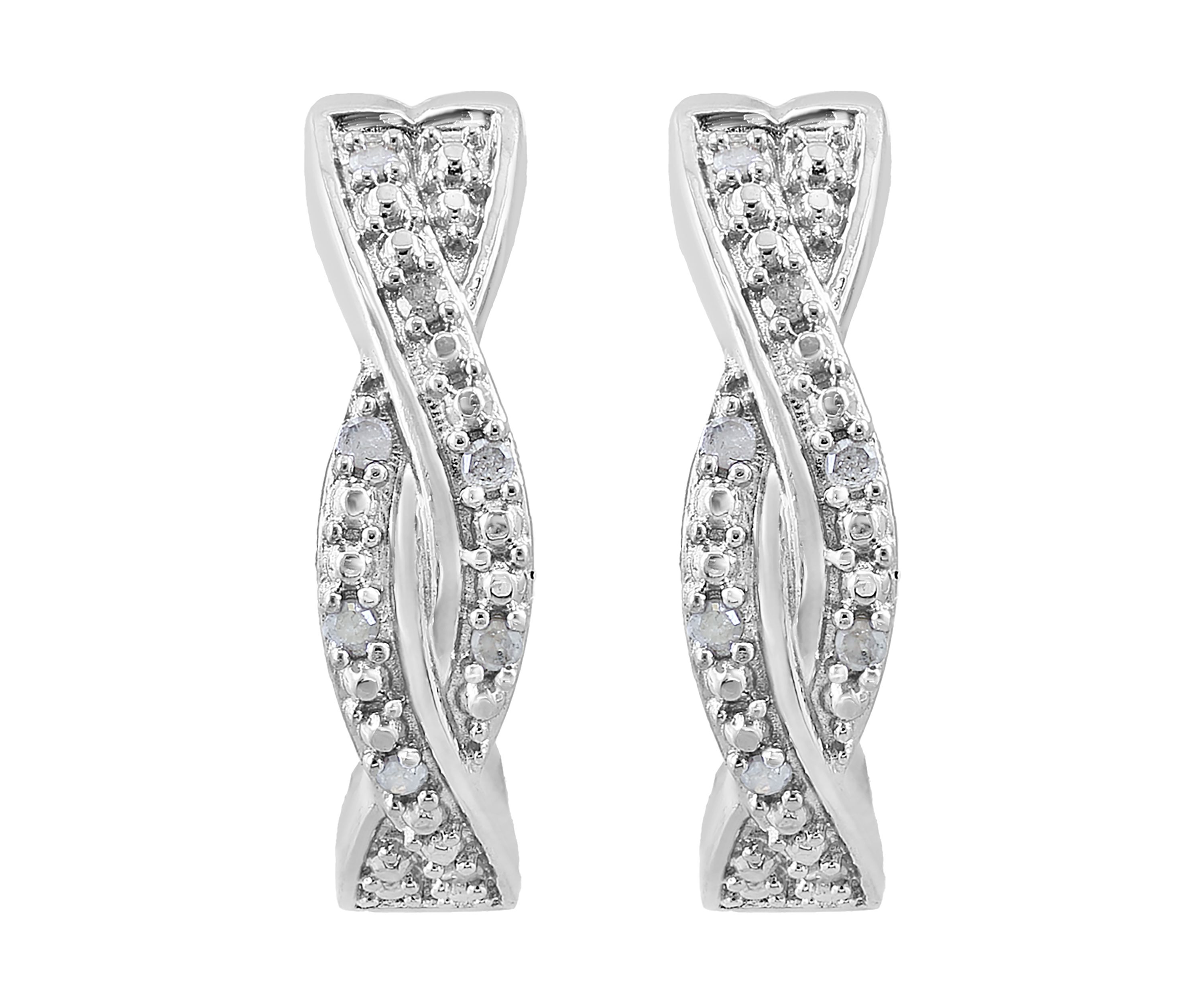 1/10 ct. t.w. Diamond Hoop Earrings 
