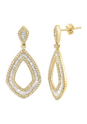 Effy 1.69 ct. t.w. Diamond Drop Earrings in 14K Yellow Gold -  0191120803203