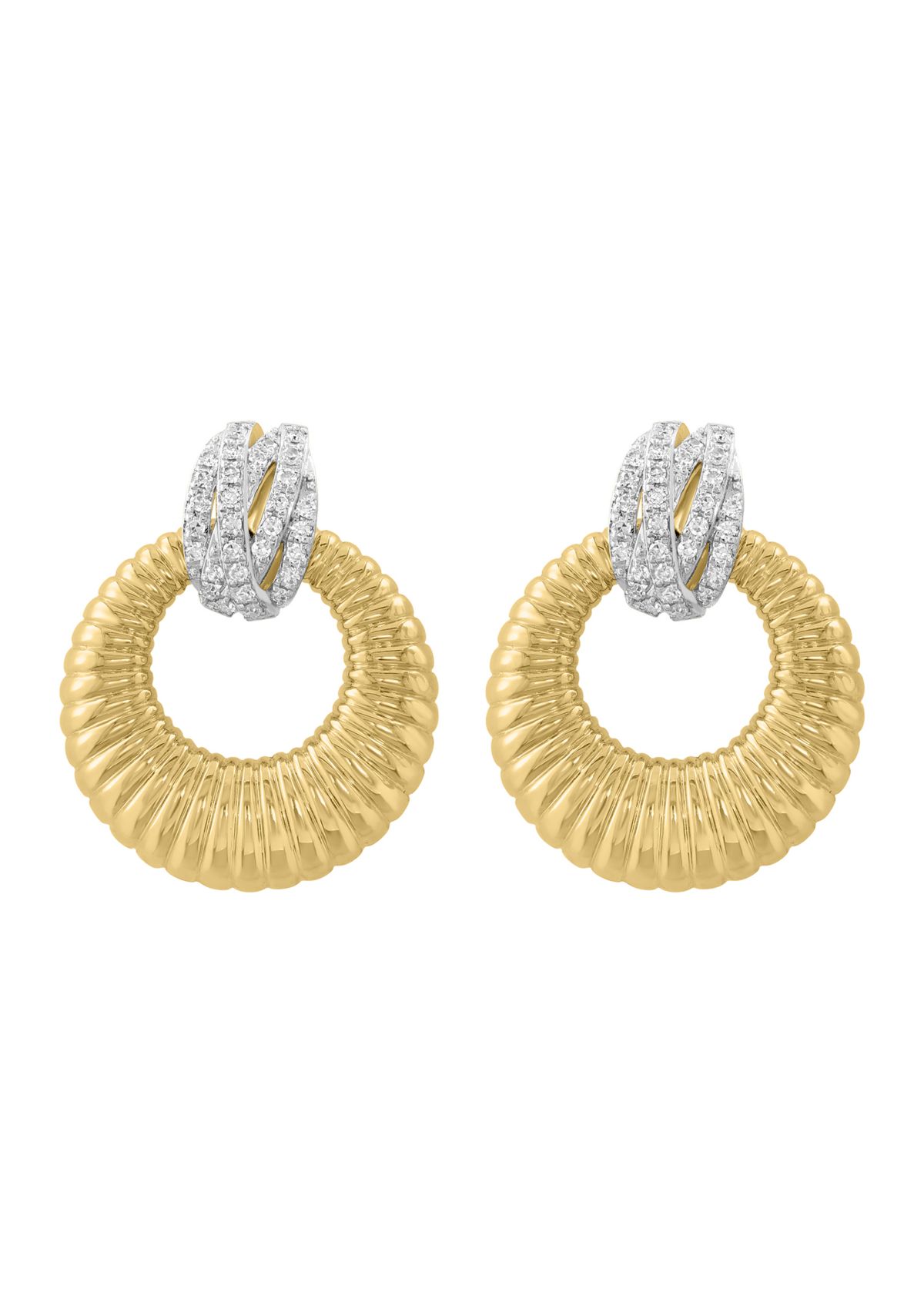 1/5 ct. t.w. Diamond Earrings in 14K Yellow Gold
