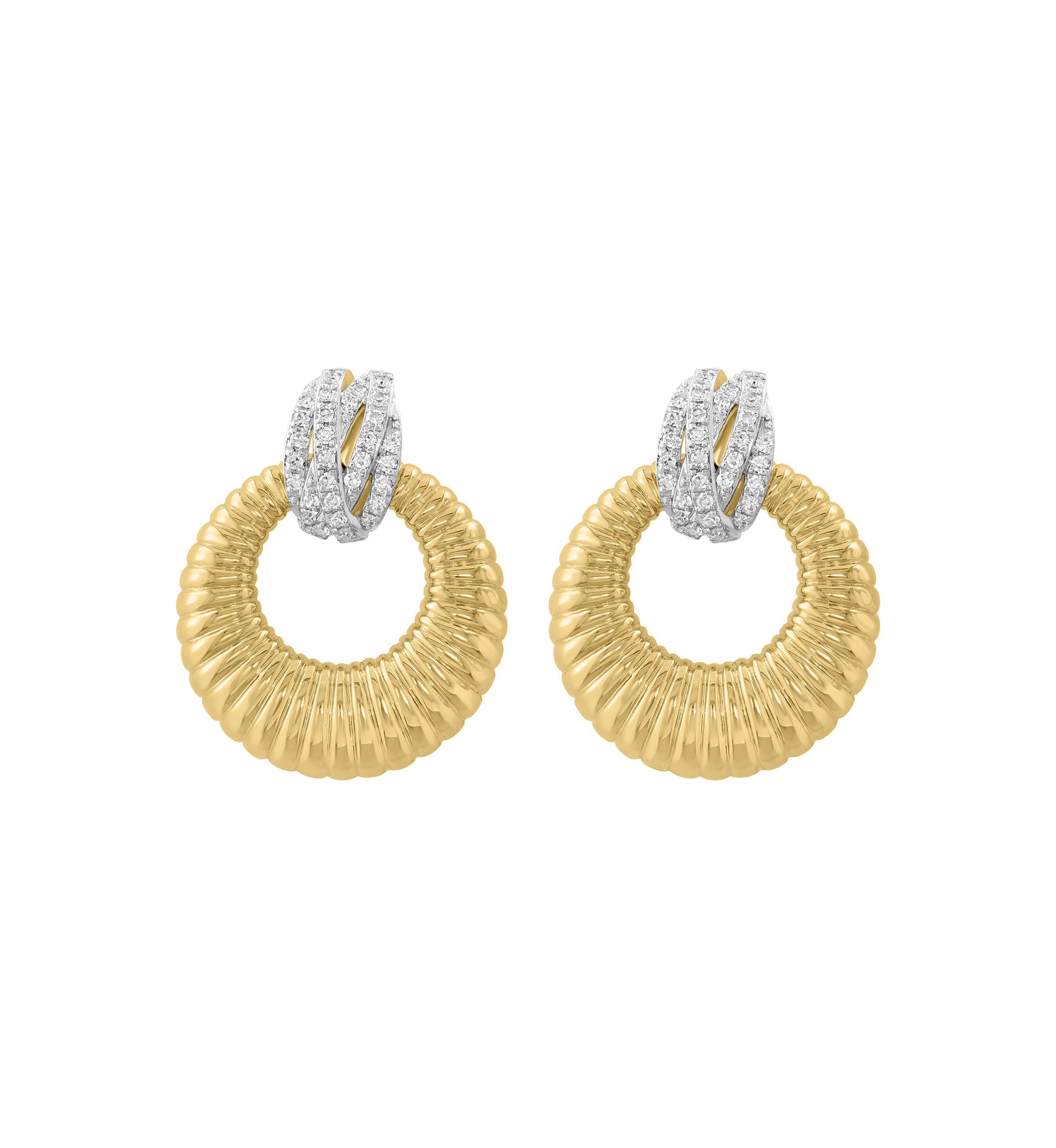 1/5 ct. t.w. Diamond Earrings in 14K Yellow Gold