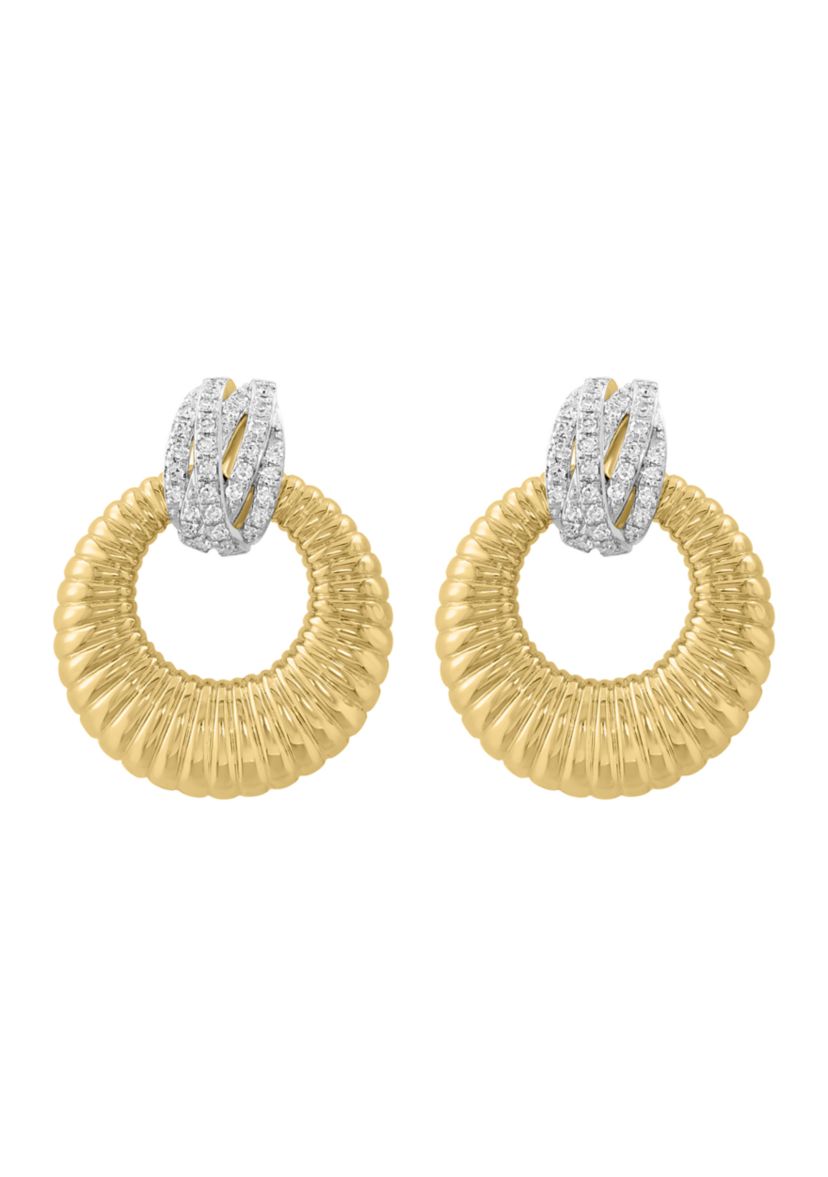 1/5 ct. t.w. Diamond Earrings in 14K Yellow Gold
