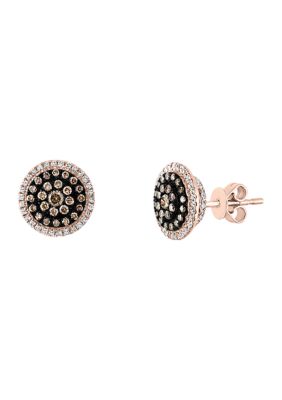 Effy 3/4 Ct. T.w. Diamond Earrings In 14K Rose Gold