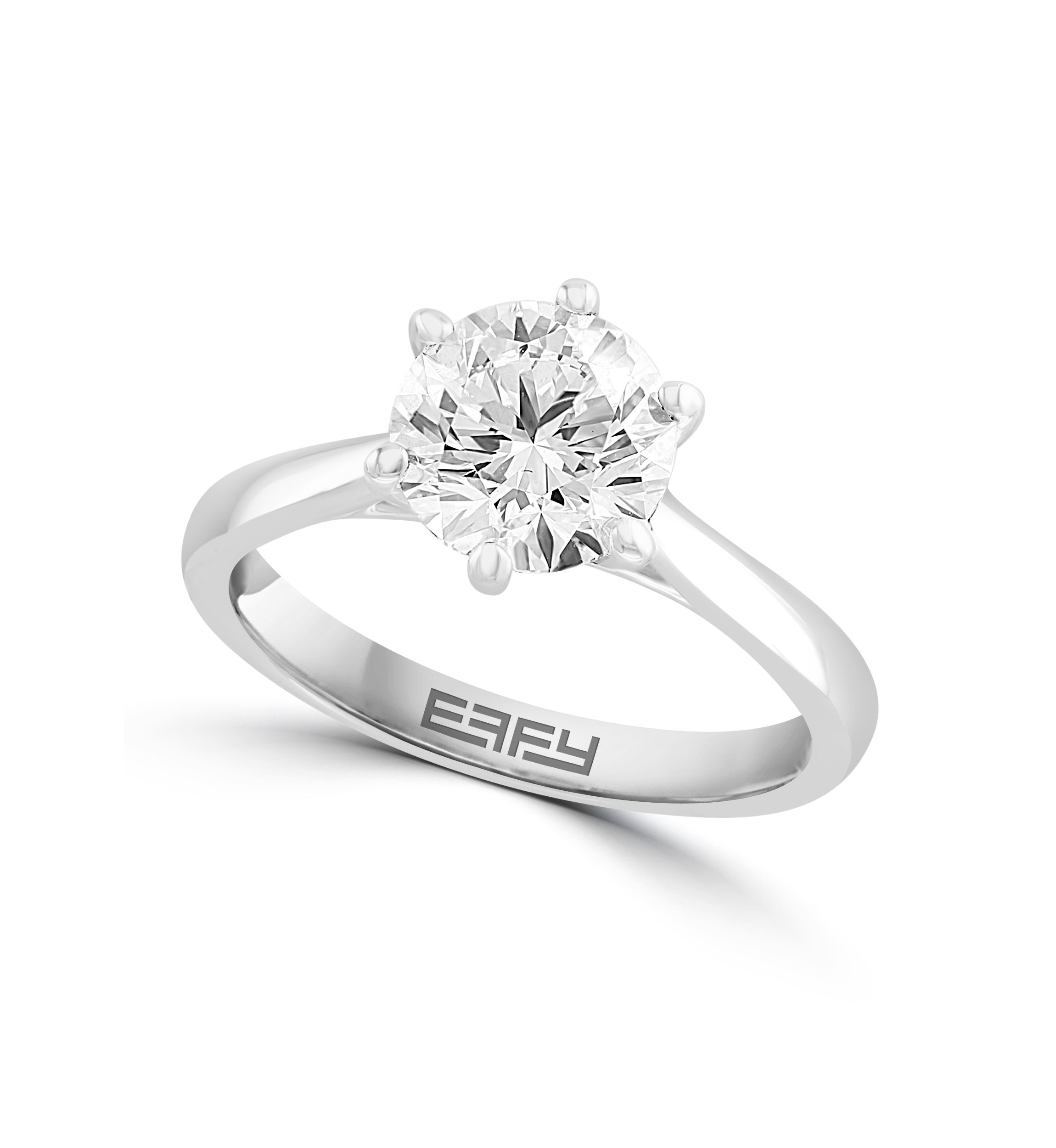 Lab Created 14K White Gold Lab Grown Diamond Ring 