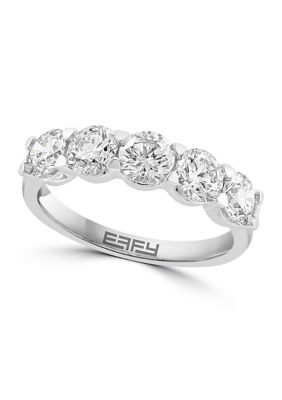 Effy 14K White Gold Lab Grown Diamond Ring