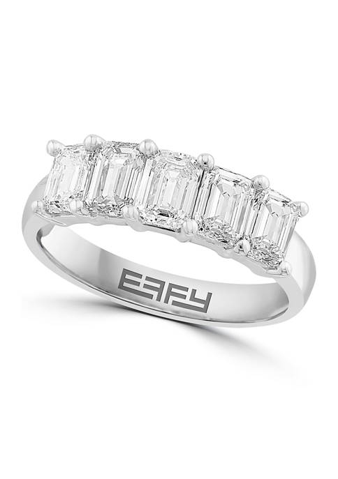 Effy® 14K White Gold Lab Grown Diamond Ring